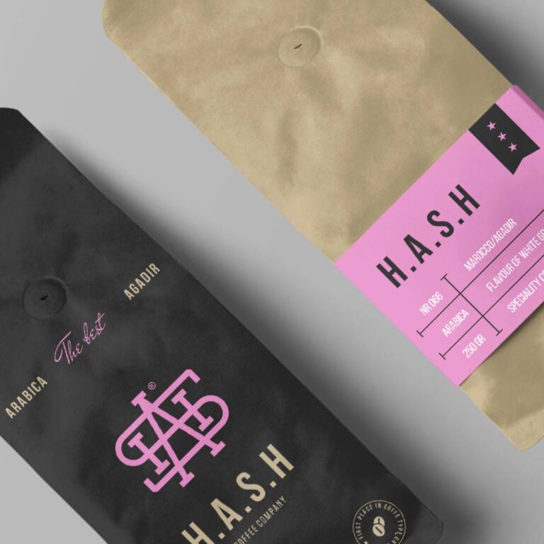 H.A.S.H coffee, white grape milk flavor.