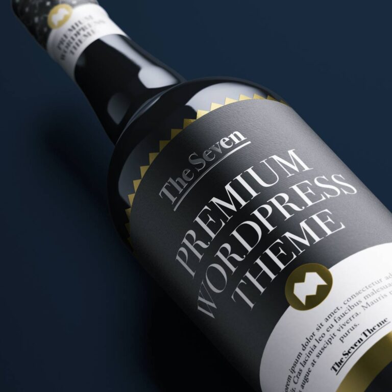 Premium WordPress theme bottle.