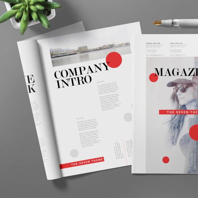 Company magazine intro, The Seven Theme.