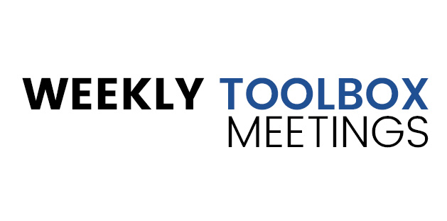 weekly toolbox meetings banner  